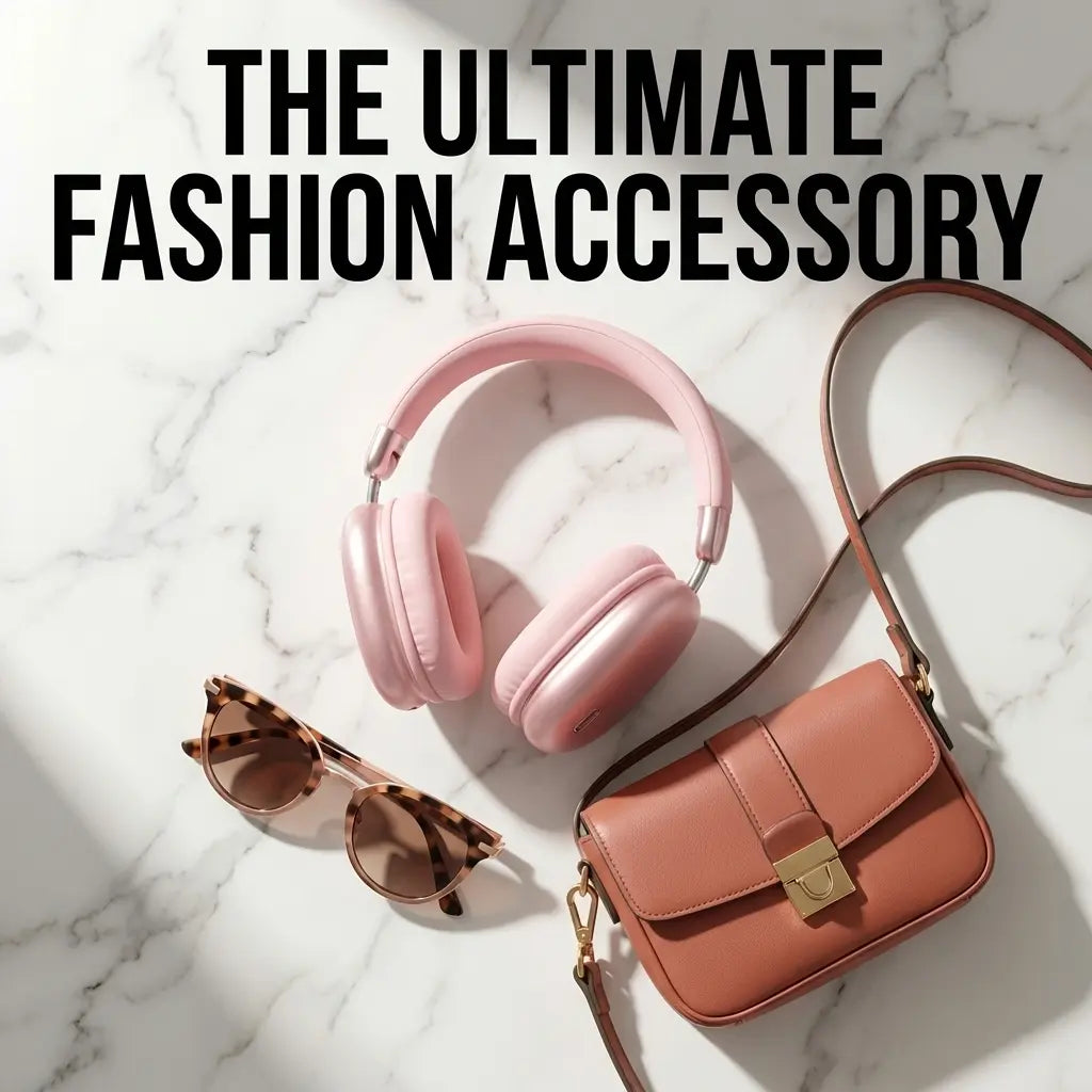 Petit Bits Wireless Over-Ear Bluetooth 5.3 Headphones - Foldable Ergonomic Electronic Headset with 40Mm Deep Bass, 8H Playtime, Low Latency, Volume Control - Wireless Over-Ear Headphones Accessory