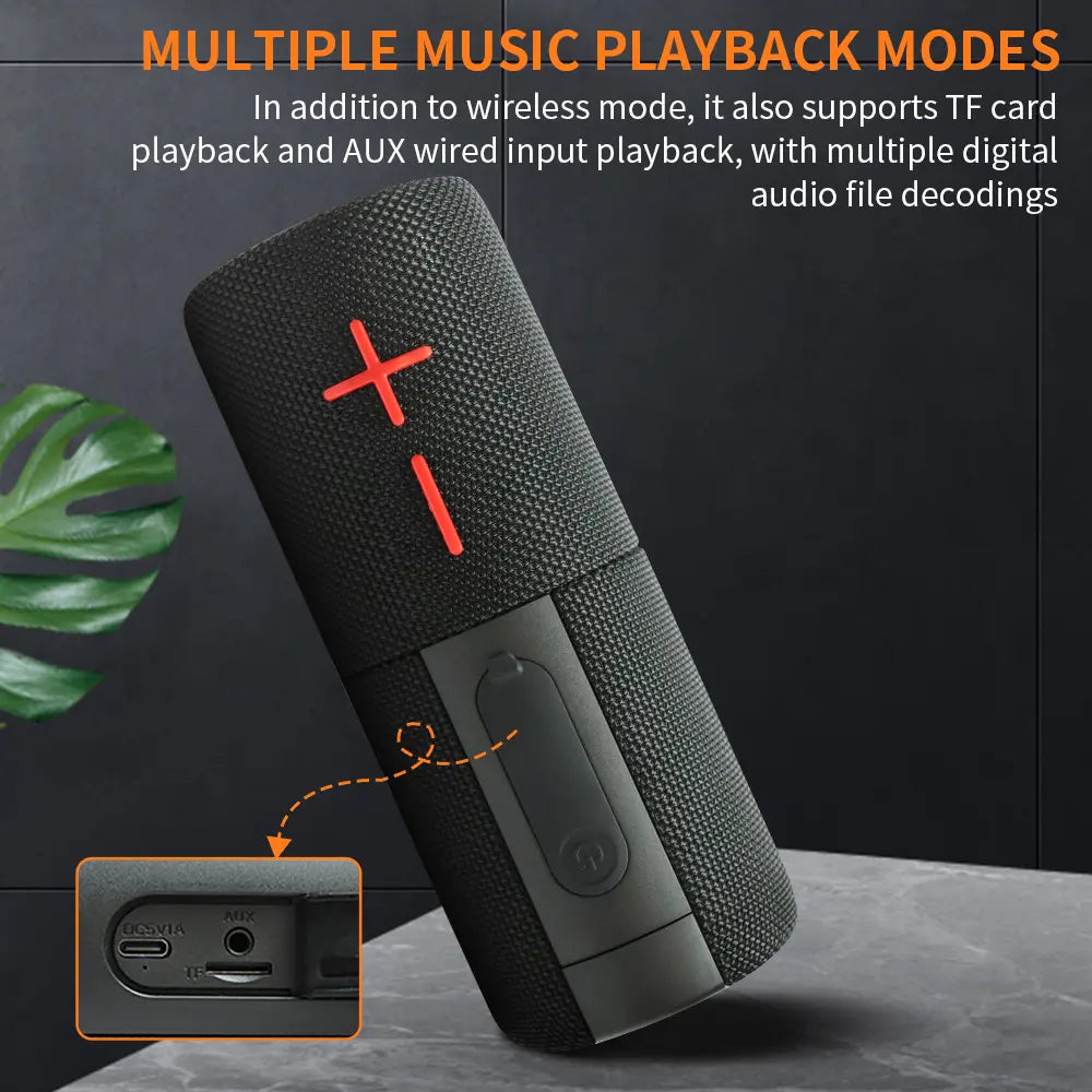 Cyboris Magnetic/Twist Portable Bluetooth Speaker with Subwoofer 20W/40W 2-In-1 Bluetooth Speaker Modern Style Bluetooth 5.3 Connection Use It While Traveling. a Must-Have for Music Lovers Who Want to Catch up on TV Dramas. Audio Black Summervibes